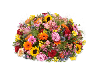 Rouwbloemstuk 'Bedankt'