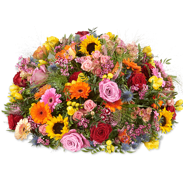 Kleurrijk Rouwbloemstuk