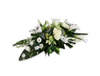 Rouwbloemstuk 'White Dream'