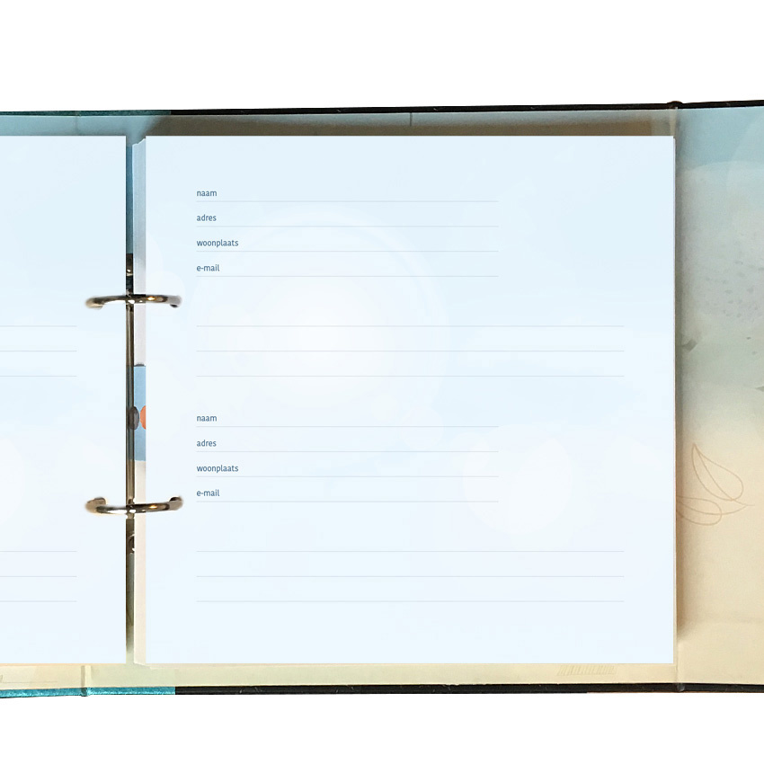 Groot Condoleanceregister Herinneringsboek Bladeren
