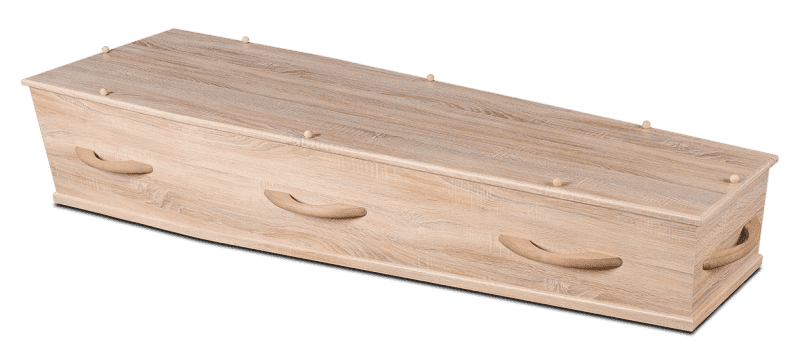 Grijs Wax Uitvaartkist