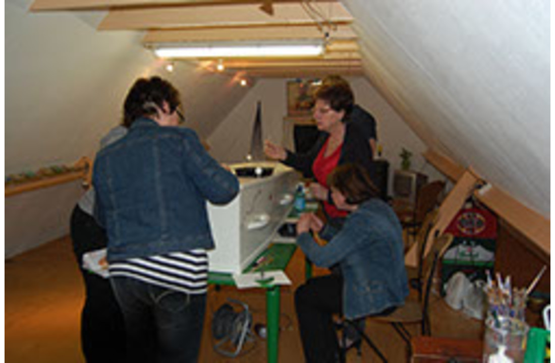 Workshop grafkist beschilderen