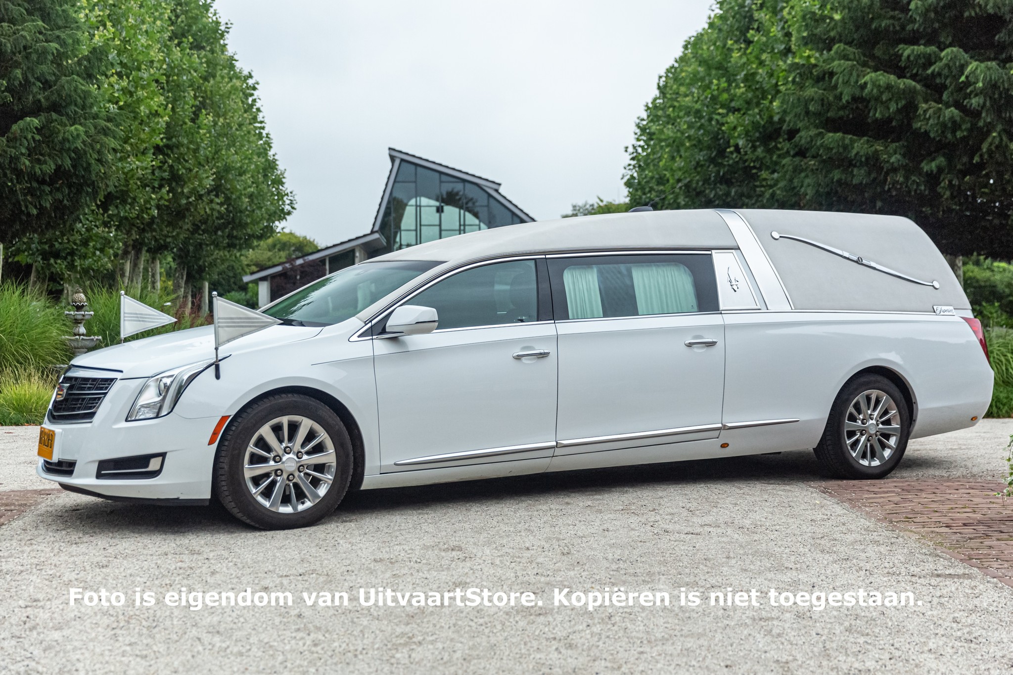 Cadillac Rouwauto Wit