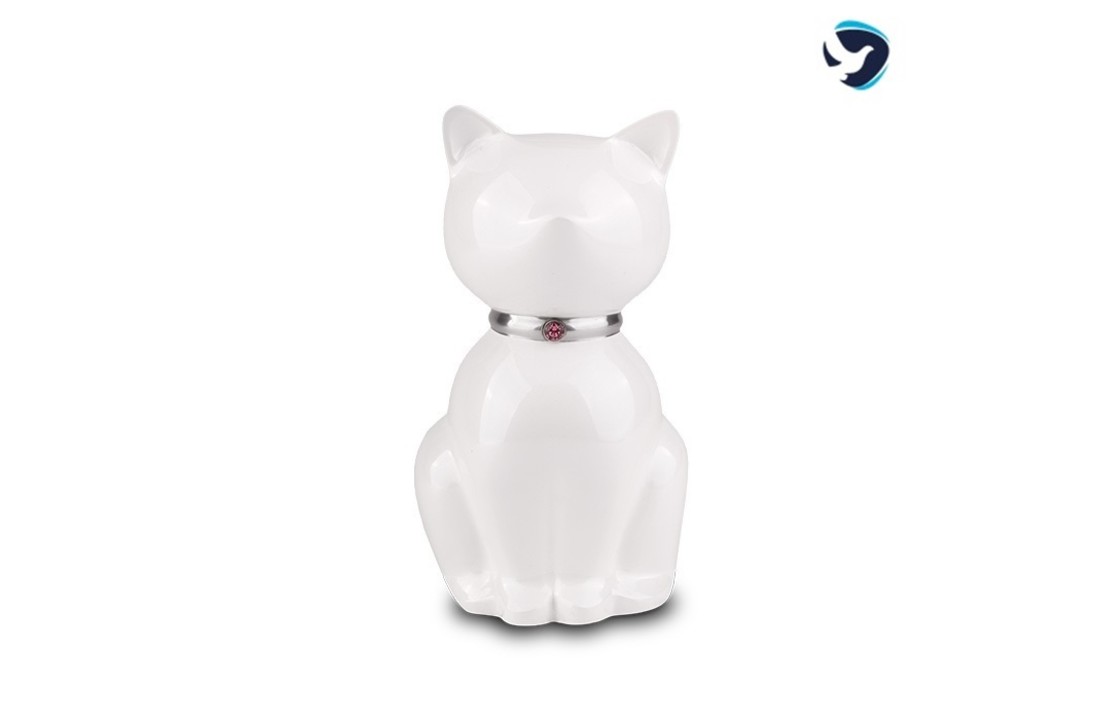 Metalen Dieren Urn Nuna Wit