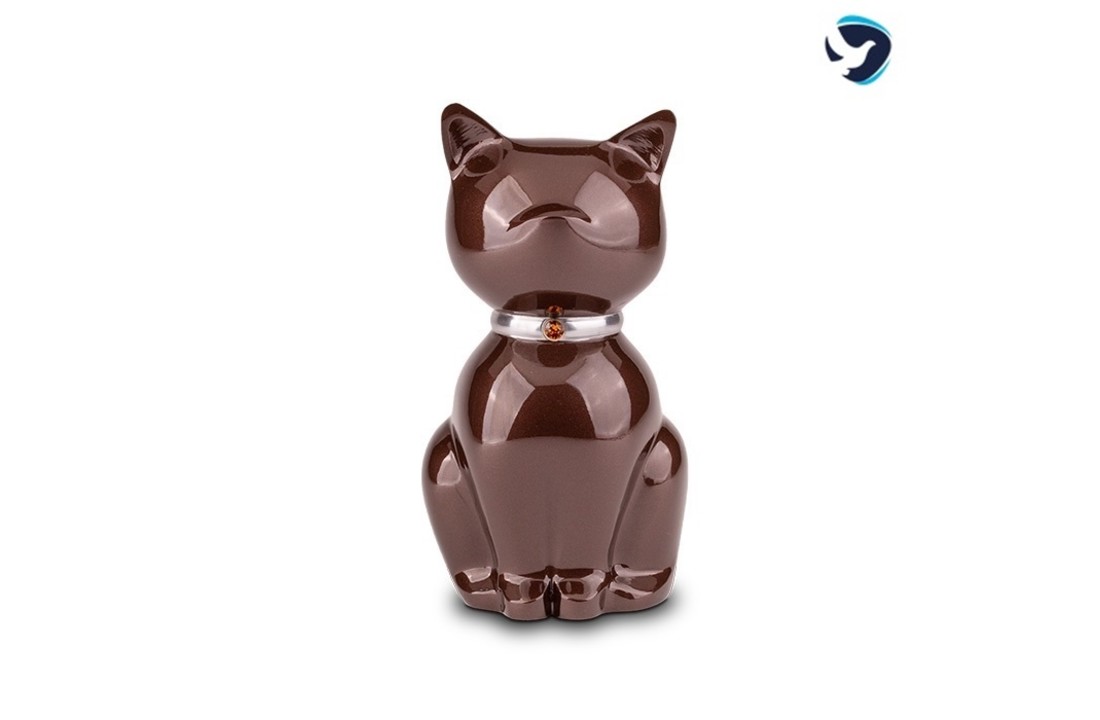 Metalen Dieren Urn Nuna Bruin