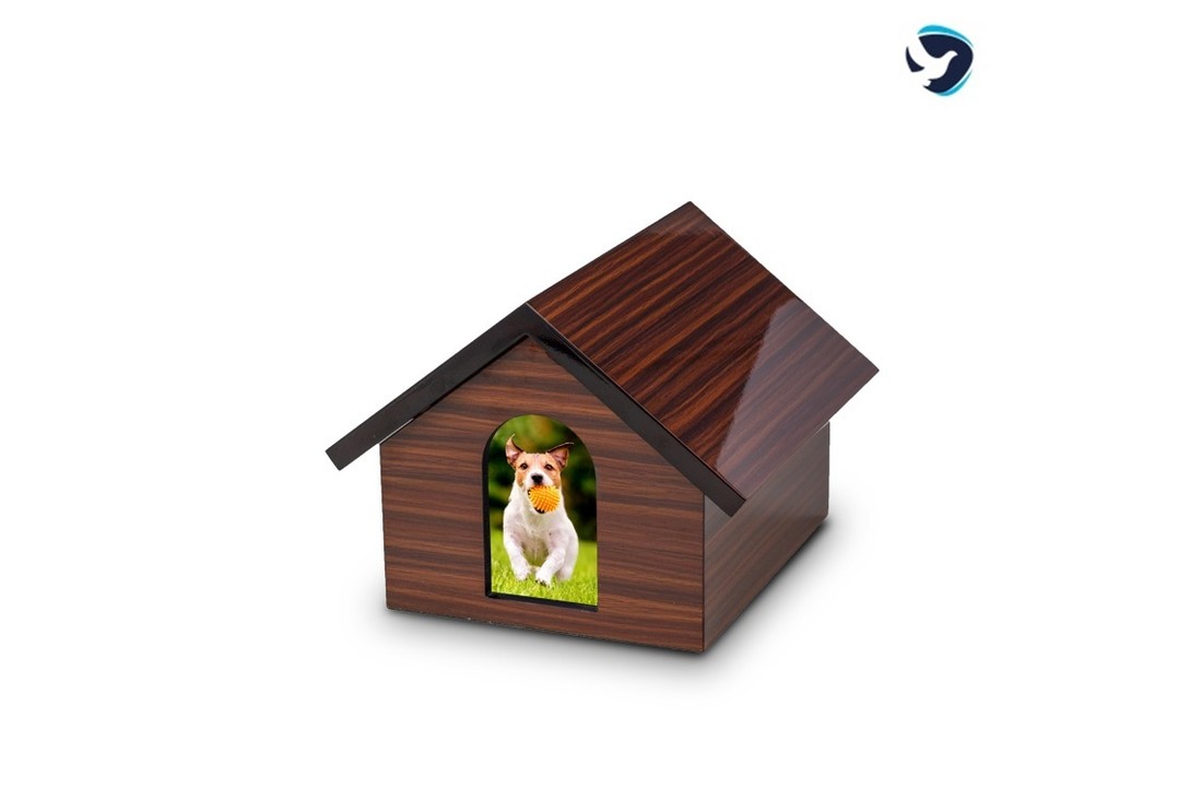 Dieren Urn 'Huisje' Donker
