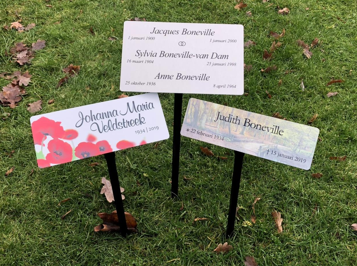 Aluminium grafmarkeerder