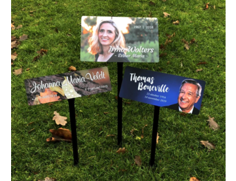 Grafmarkeerder Aluminium Chromolux