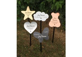 Kunststof grafmarkeerder speciale vorm