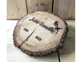 Houten boomschijf markeerder