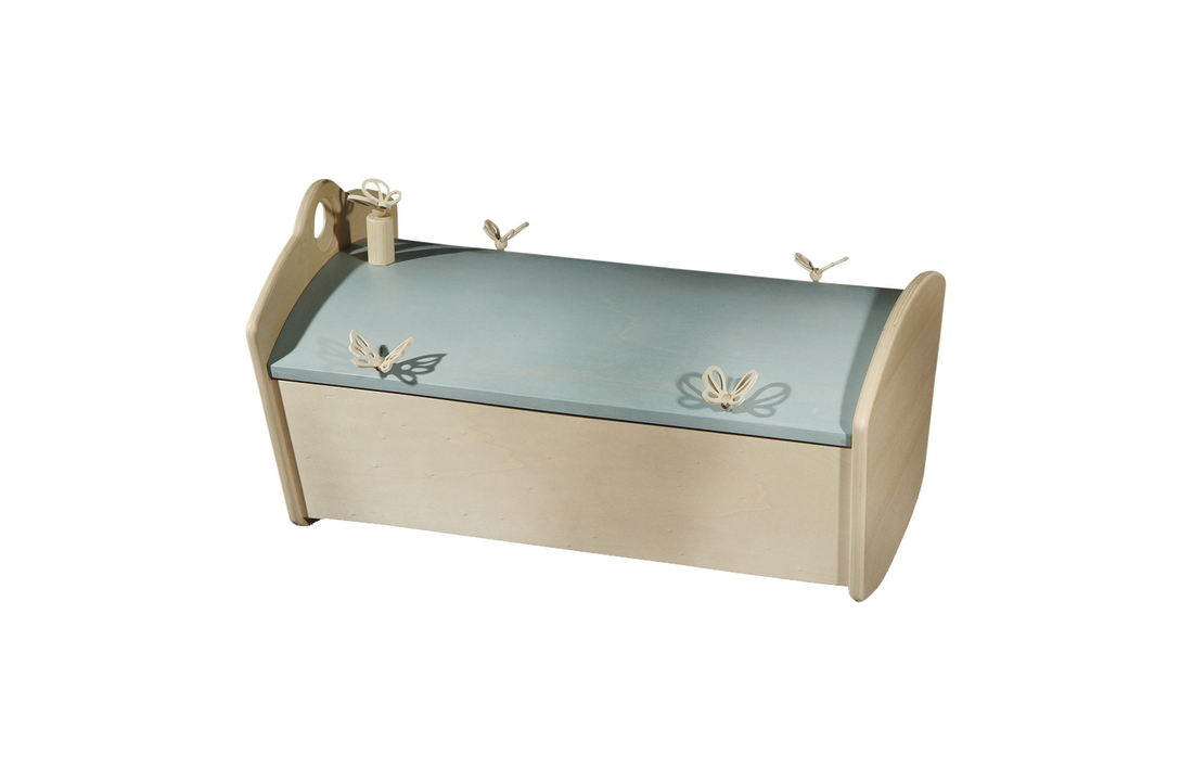 Wiegkistje Kinderkist 60 cm Blauw