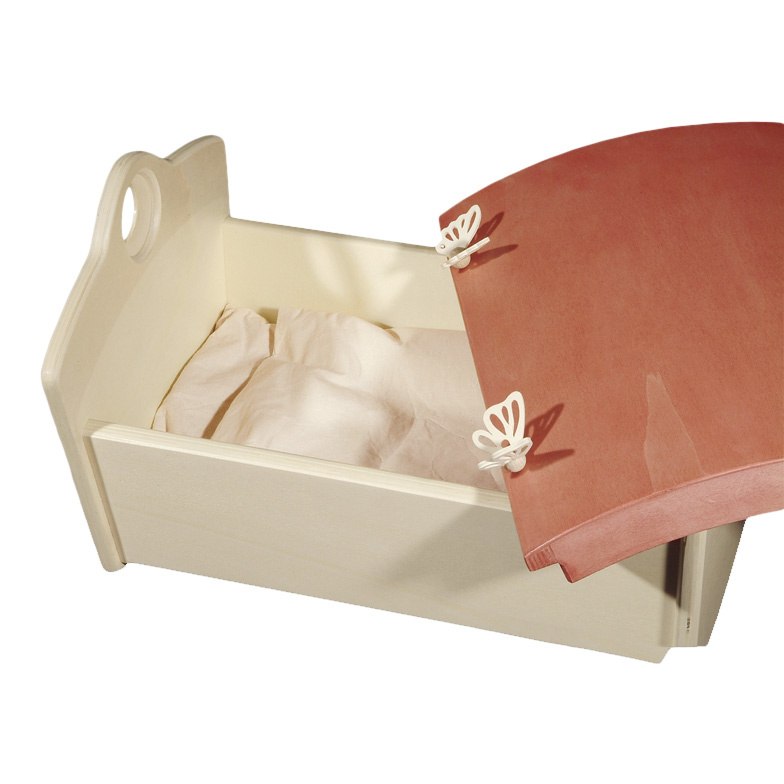 Wiegkistje Kinderkist 40 cm Rood