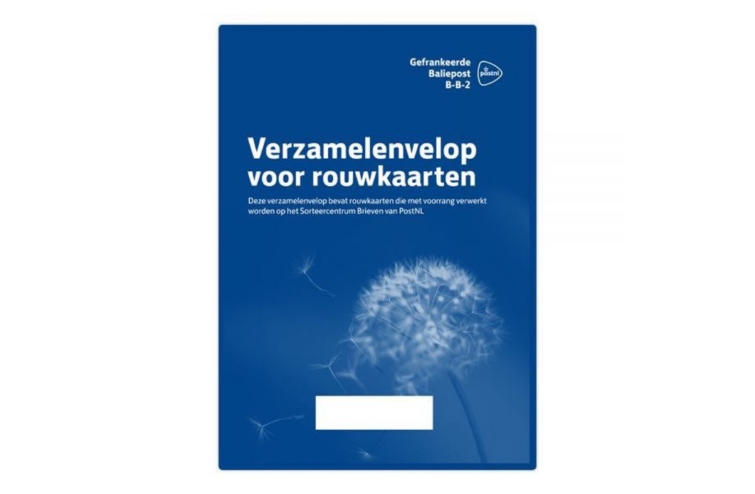 Verzamelenvelop voor rouwpost