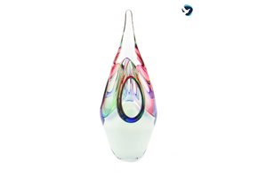 Moderne Glazen urn Symfonie Wit