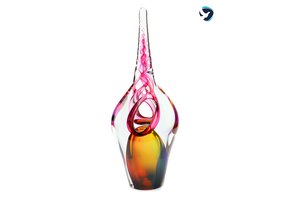 Glazen Urn Eenhoorn Rood