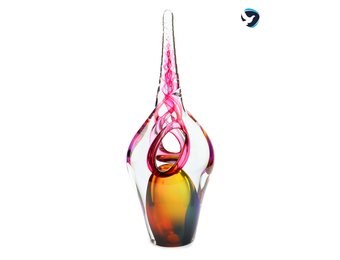 Glazen Urn Eenhoorn Rood