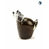 Glazen Dieren urn Bruine Staande Hond