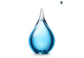 Lichtblauwe As-Druppel Mini