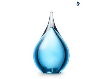 Lichtblauwe As-Druppel Mini