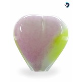 Grote Glazen Urn Hart Pastel