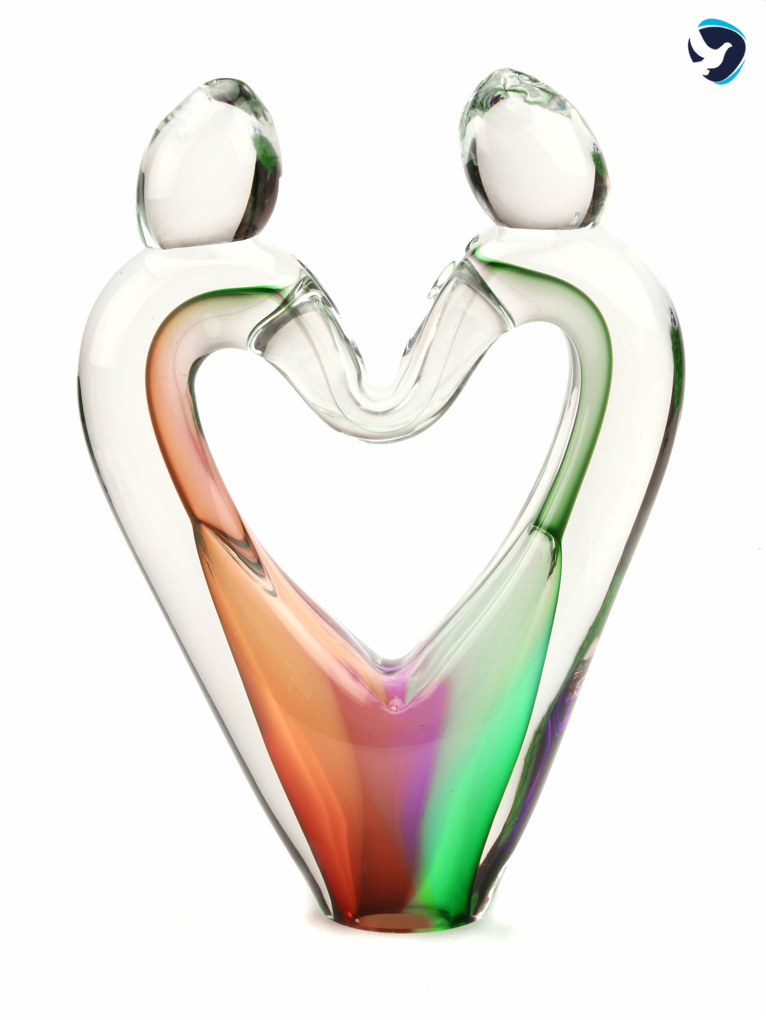 Glazen Liefdes Urn Hart