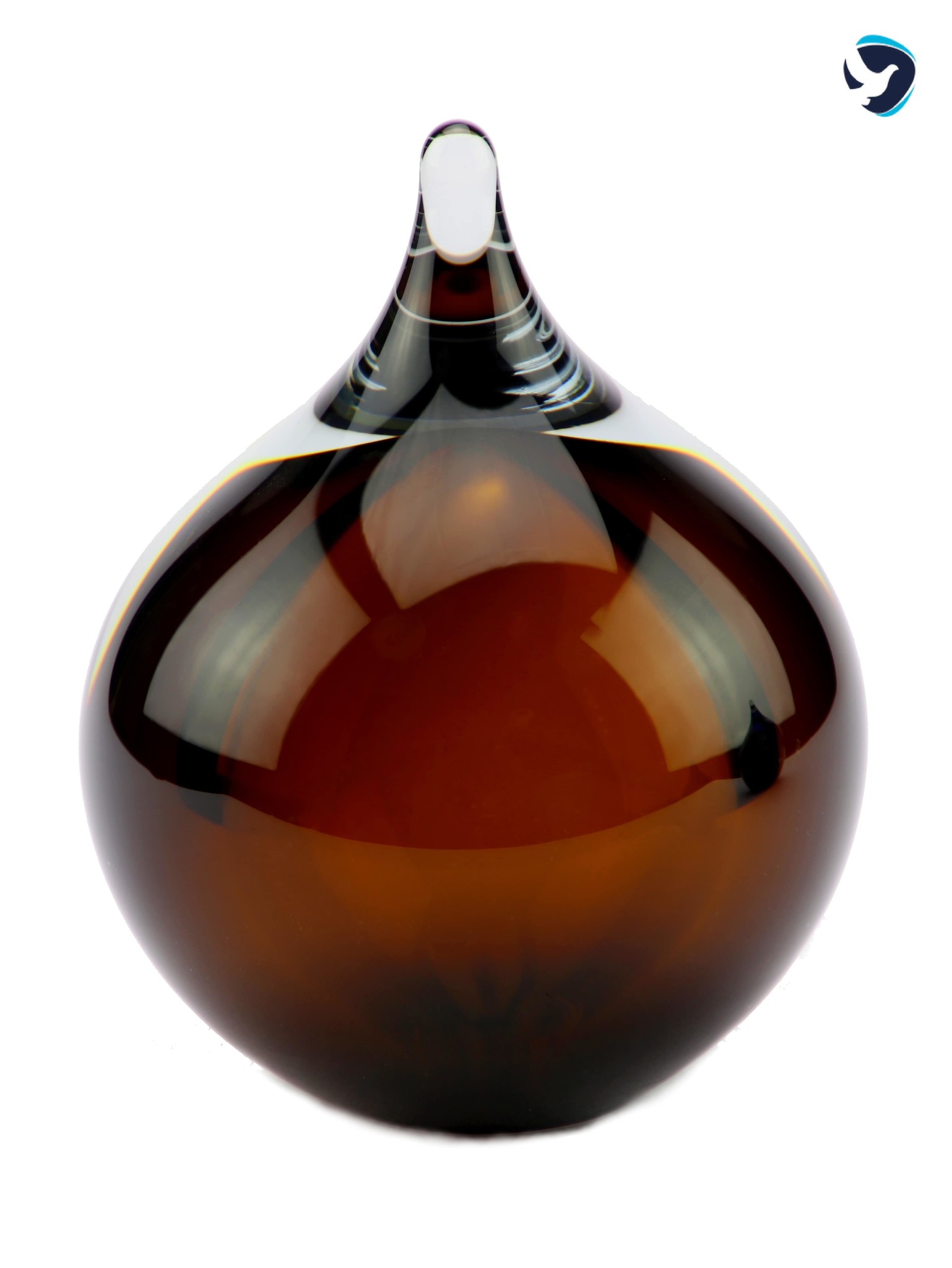 Glazen Urn Bubbel Cognac
