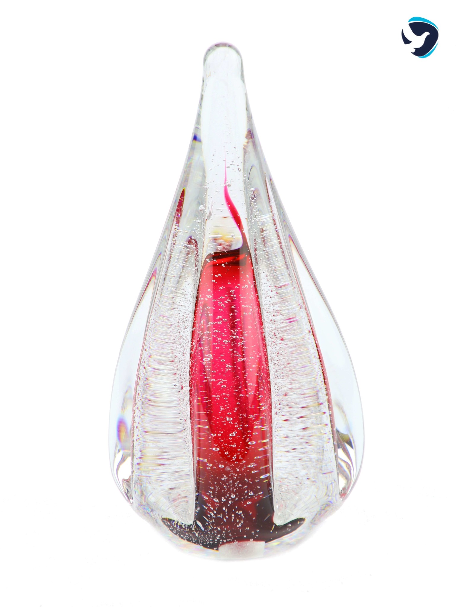 Glazen Urn Vonk Roze