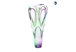 Glazen Urn Hartslag Groen Paars