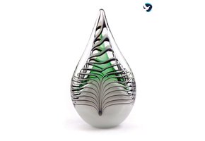 Grote Glazen Urn Druppel Groen