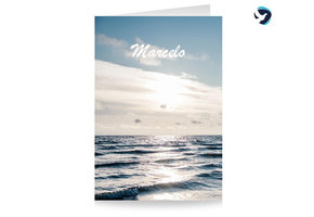 Rouwkaart Zee en Zon
