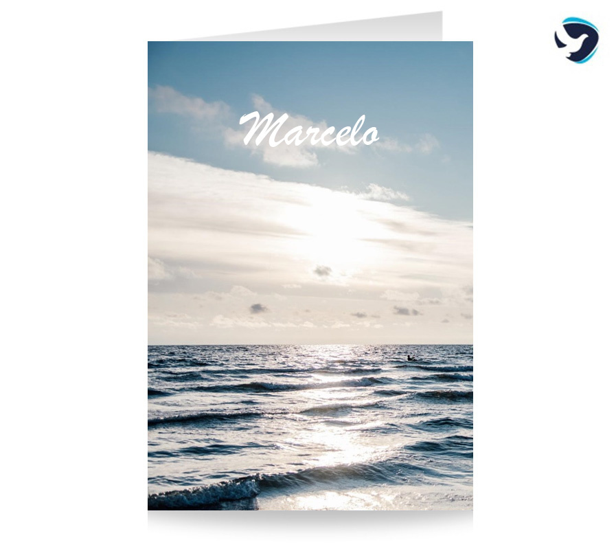 Rouwkaart Zee en Zon