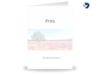 Rouwkaart Heide Balk