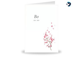 Rouwkaart Bloementak