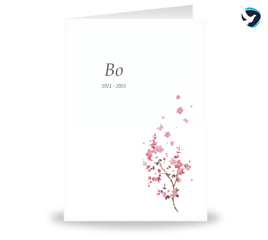 Rouwkaart Bloementak