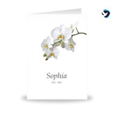 Rouwkaart Orchidee