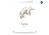 Rouwkaart Orchidee