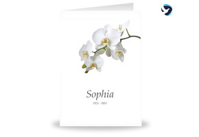 Rouwkaart Orchidee