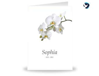Rouwkaart Orchidee