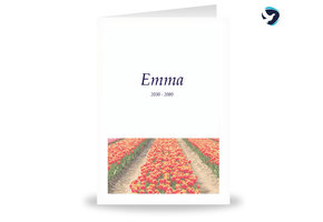 Rouwkaart Tulpen Balk
