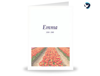 Rouwkaart Tulpen Balk