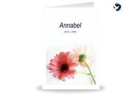 Rouwkaart Liggende Bloem