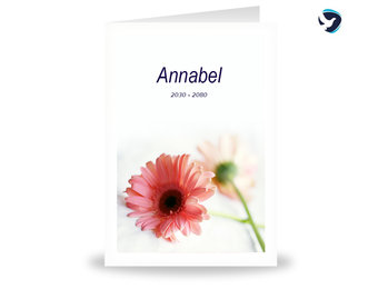 Rouwkaart Liggende Bloem