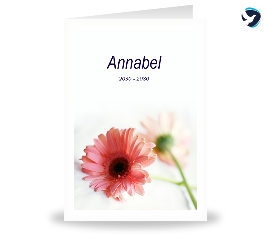 Rouwkaart Liggende Bloem