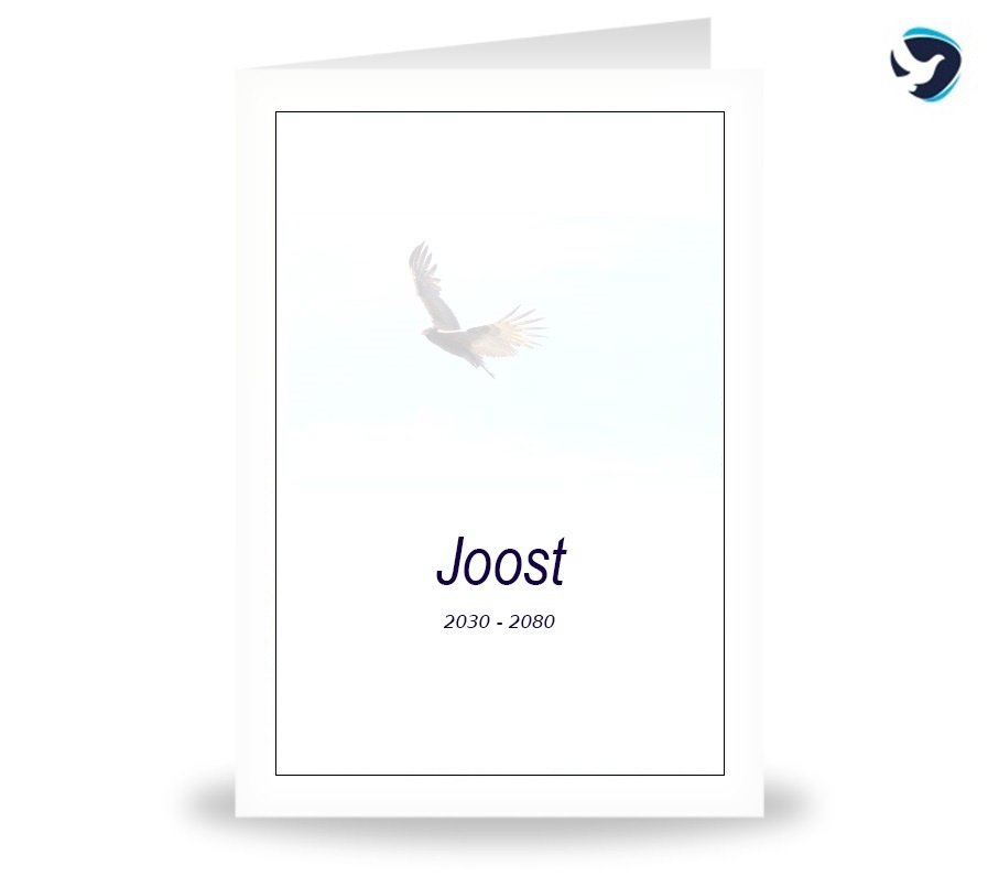 Rouwkaart Vogel