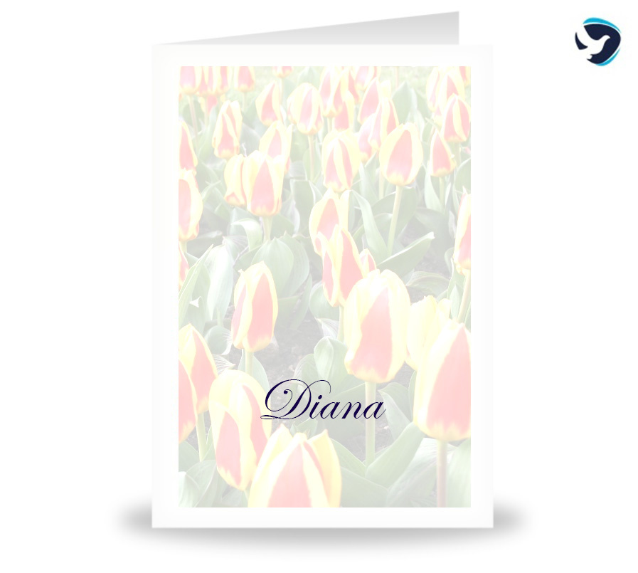 Rouwkaart Tulpen