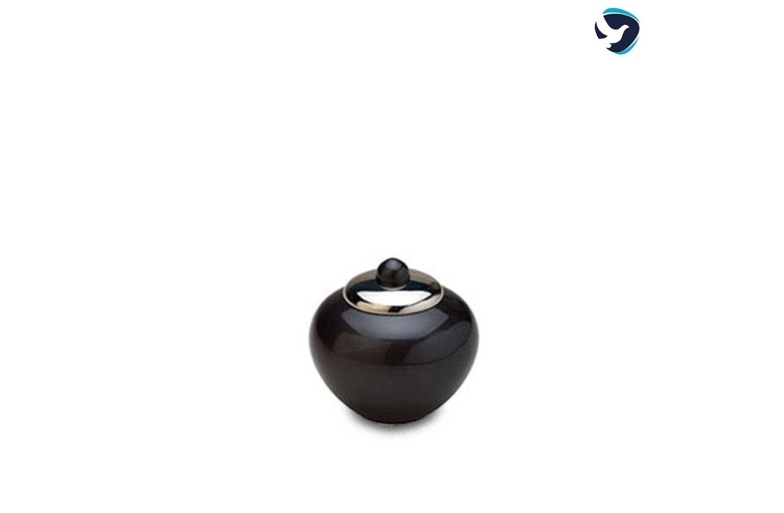 Mini Messing urn Simplicity Antraciet Zwart