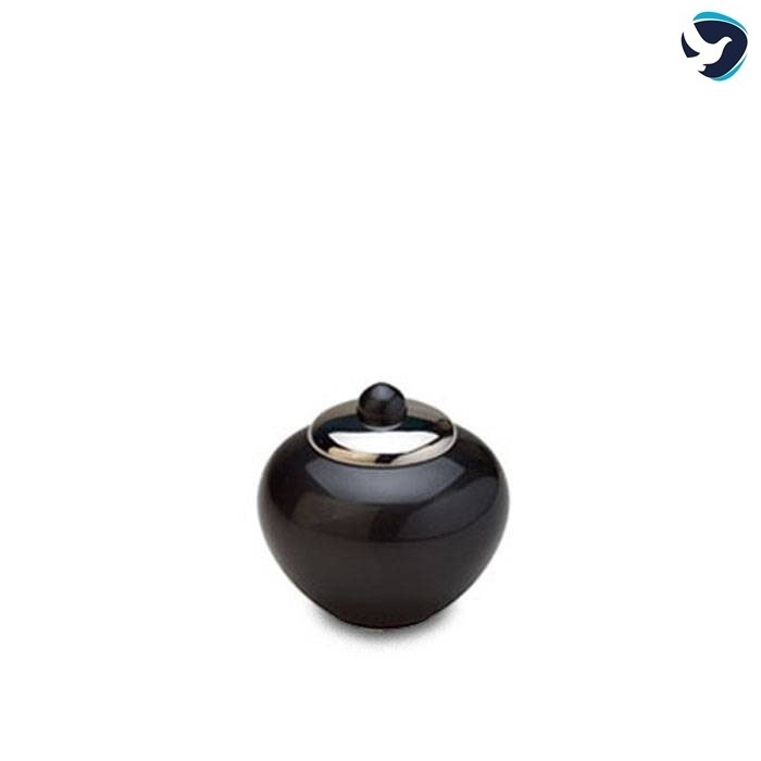 Mini Messing urn Simplicity Antraciet Zwart