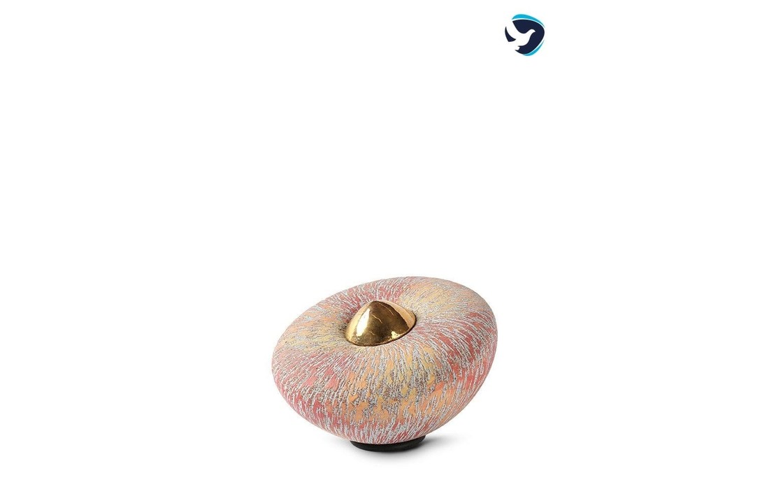 Regenboog Urn 'Disk' Klein