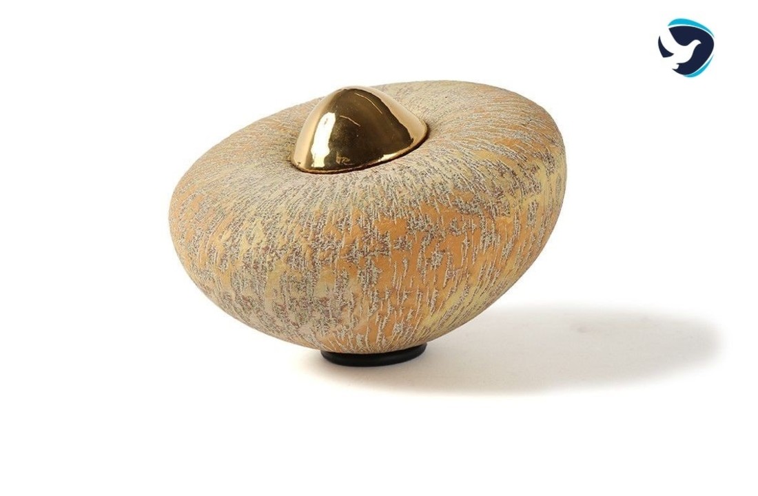 Gele Urn 'Disk'