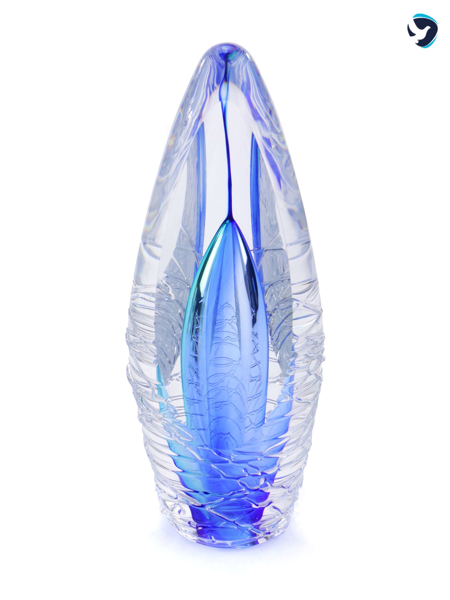 Blauwe Urn Glans
